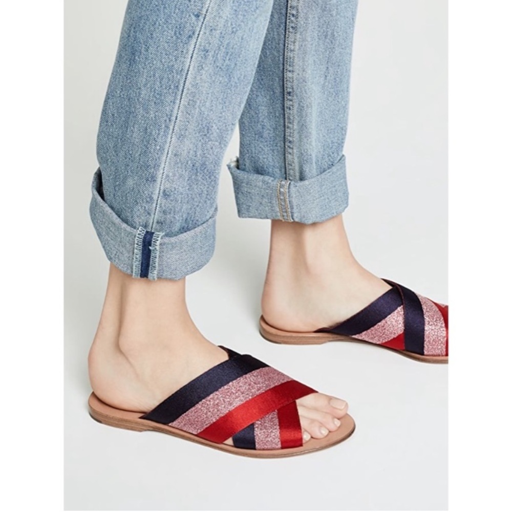 Diane von Furstenberg nylon ribbon sandal